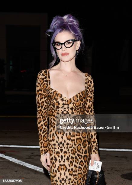 Kelly Osbourne is seen arriving to Drake's restaurant on August 29, 2023 in Los Angeles, California.