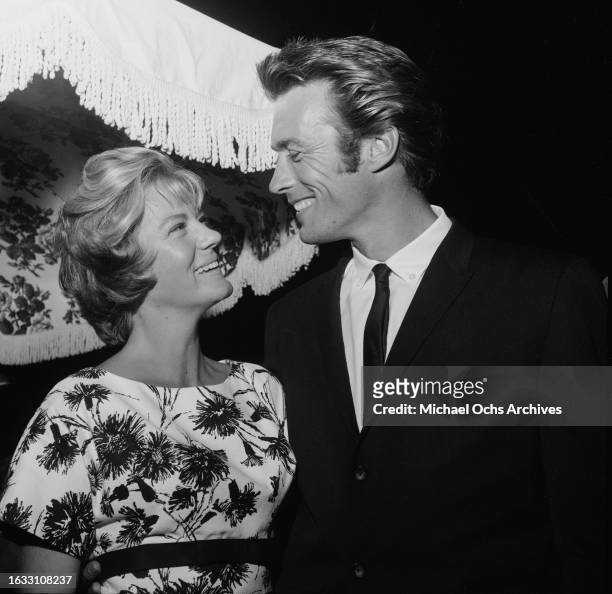 Maggie Johnson and her husband, American actor and film director Clint Eastwood, United States, circa 1960.