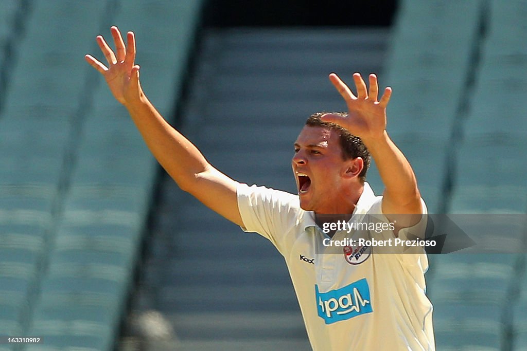 Sheffield Shield - Bushrangers v Blues: Day 2