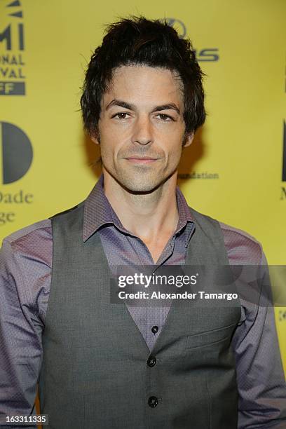 David Lago attends "Eenie Meenie Miney Moe" Premiere during the 2013 Miami International Film Festival at Gusman Center for the Performing Arts on...