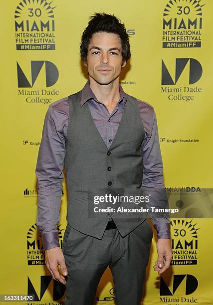 David Lago attends "Eenie Meenie Miney Moe" Premiere during the 2013 Miami International Film Festival at Gusman Center for the Performing Arts on...