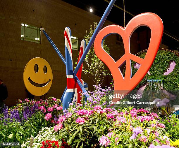 General view of atmosphere during the 2013 Philadelphia Flower Show at the Pennsylvania Convention Center on March 7, 2013 in Philadelphia,...