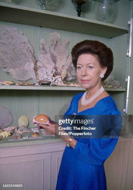 Princess Margaret in her Kensington Palace apartment in London, circa October 1988.