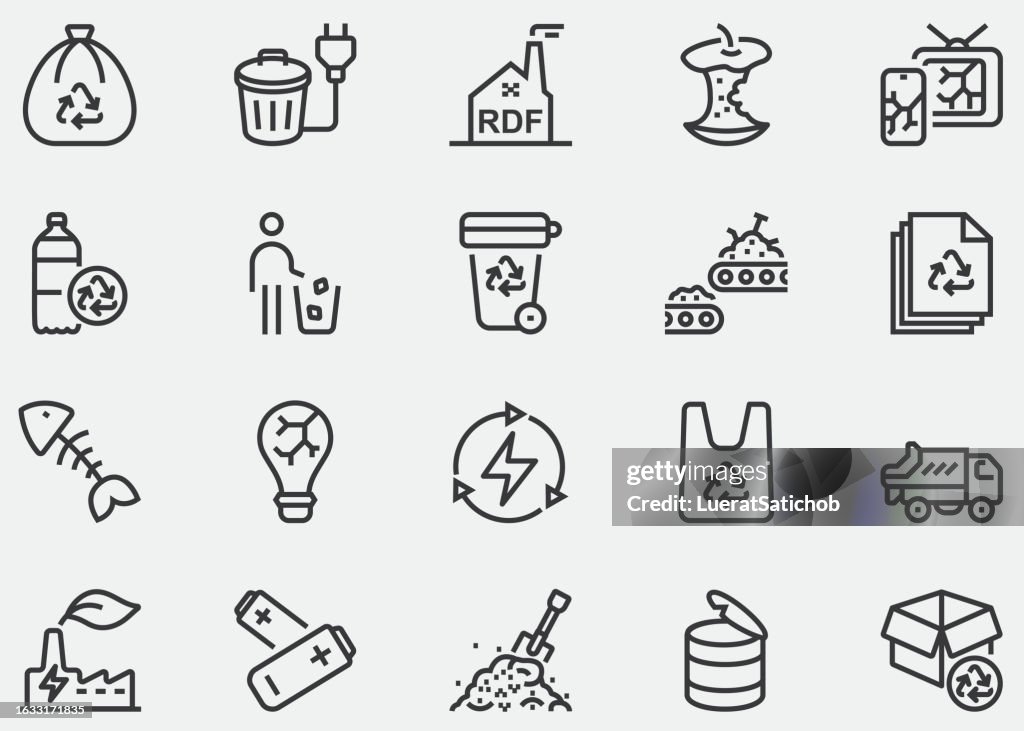 Icon Rework Waste Waste Management Recycling Reuse Or Recycling Of Garbage Refuse Derived ...
