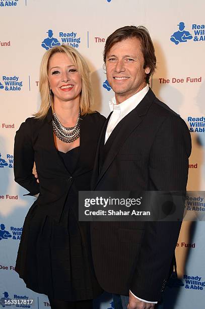 Katherine LaNasa and Grant Show attend the The Doe Fund's Second Annual Sweet: New York at the Classic Car Club on March 7, 2013 in New York City.