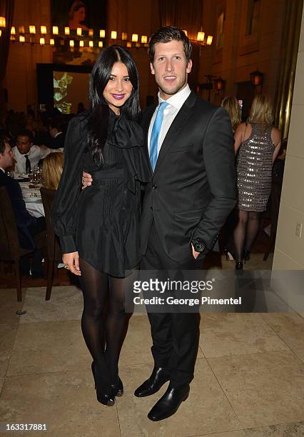 Bachelor Canada" Bianka Kamber and Brad Smith attend Operation Smile's Toronto Smile Event at Windsor Arms Hotel on March 7, 2013 in Toronto, Canada.