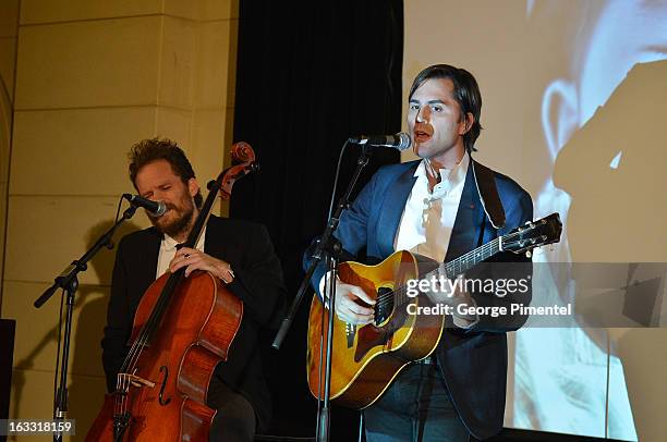 Musicians Diego Garcia and Danny Bensi attend Operation Smile's Toronto Smile Event at Windsor Arms Hotel on March 7, 2013 in Toronto, Canada.