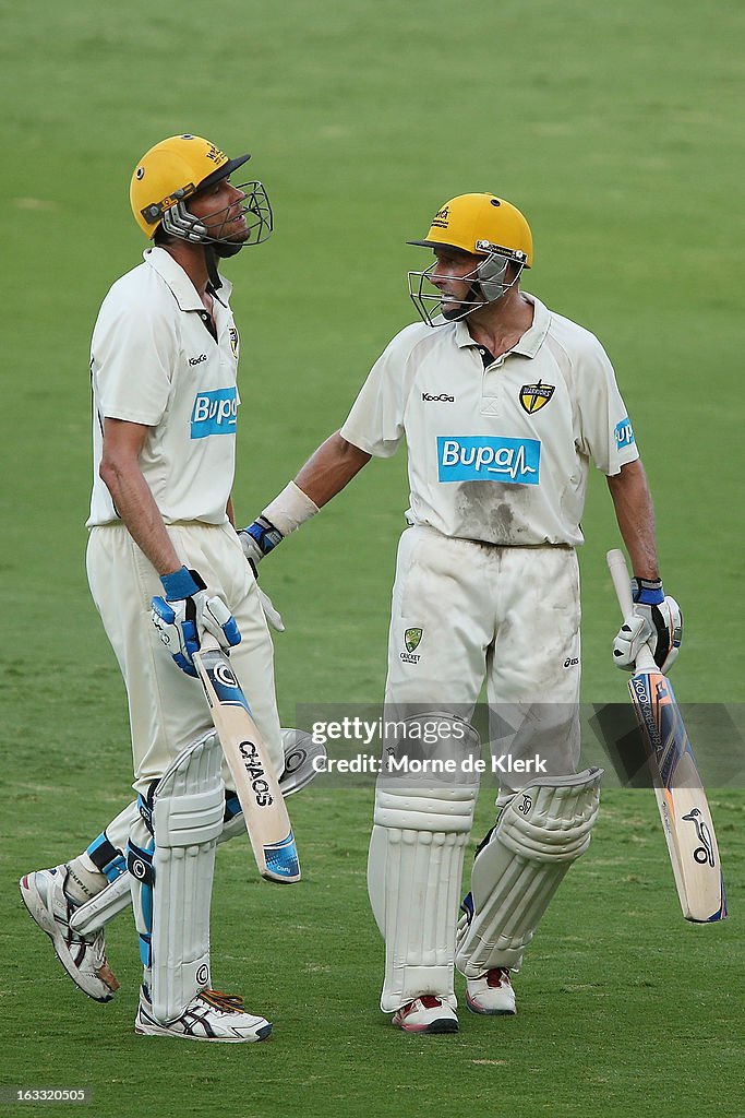 Sheffield Shield - Redbacks v Warriors: Day 2