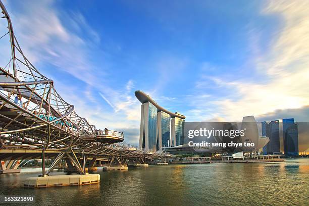 singapore marina bay sands - marina bay sands stockfoto's en -beelden