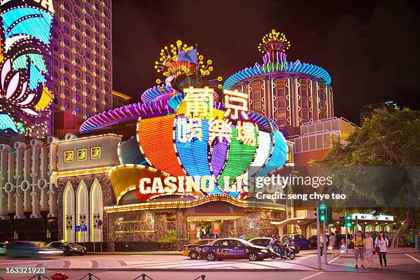 macau casino lisboa - macao stock-fotos und bilder