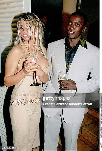 Dwight Yorke and Jordan at theLaureus Sport Awards 2001 In Monte-Carlo Monaco.