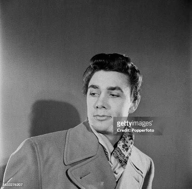 Northern Irish actor Maxwell Reed attends a film training scheme for actors entitled The Company of Youth, at Riverside Studios in Hammersmith,...