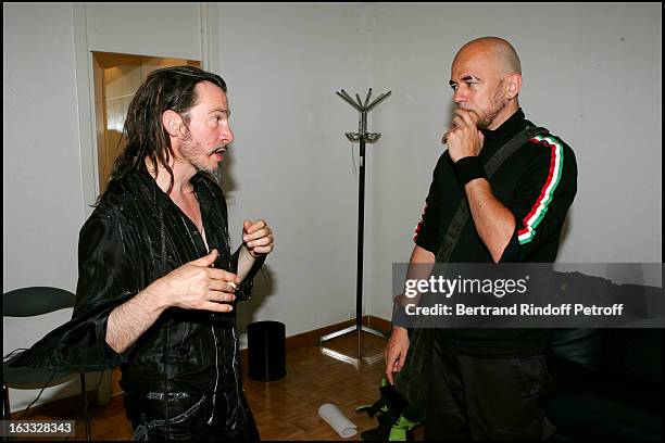 Pascal Obispo At The Florent Pagny Concert At Palais Des Congres In Paris.