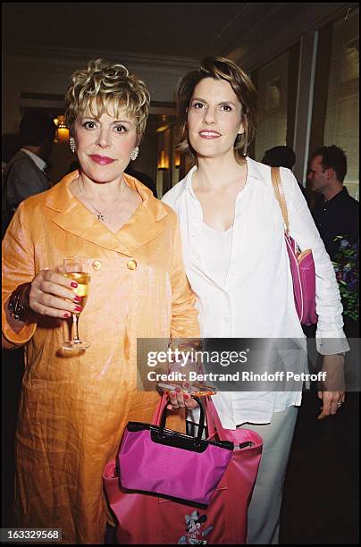 Sylvie Joly and daughter Mathilde Vitry at theNobu Opening At Rue Marbeuf In Paris 2001.