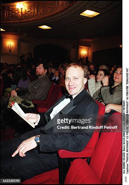Pascal Raynaud son of "Fernand Raynaud" at the "Edouard VII" theater.