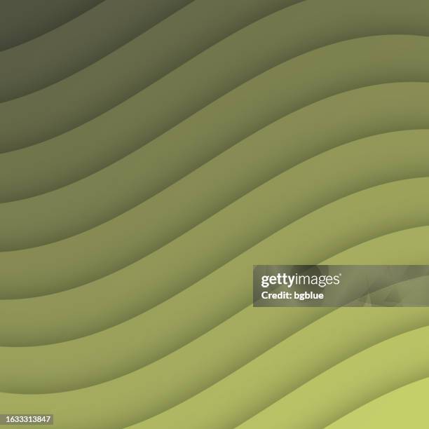 stockillustraties, clipart, cartoons en iconen met brown abstract wave shapes - paper cut background - trendy 3d design - sinus