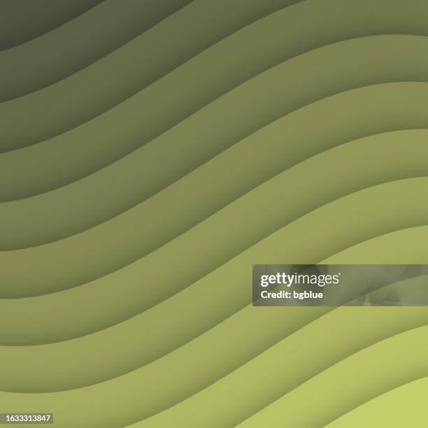 brown abstract wave shapes - paper cut background - trendy 3d design - sine wave stock illustrations