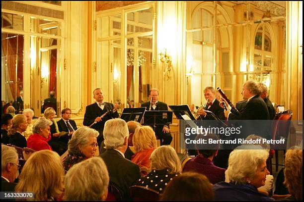 Michael Hasel , Andreas Wittman , Walter Seyfarth , Fergus Mc William and Henning Trog at The Private Concert By Berlin Philharmonic Orchestra At The...