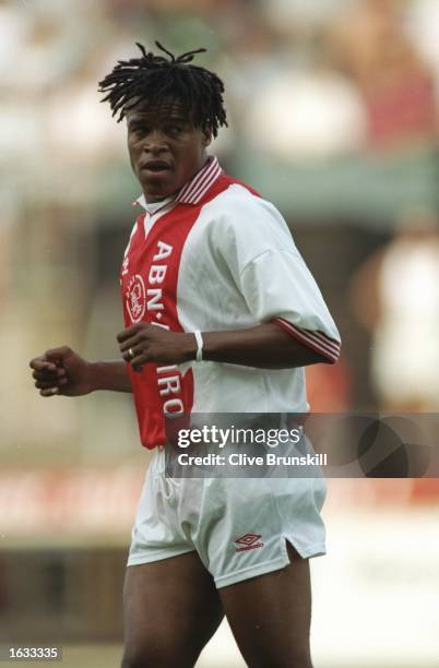 Edgar Davids of Ajax in action during a Friendly match against Borussia Monchengladbach at Bokelberg Stadium in Germany. \ Mandatory Credit: Clive...