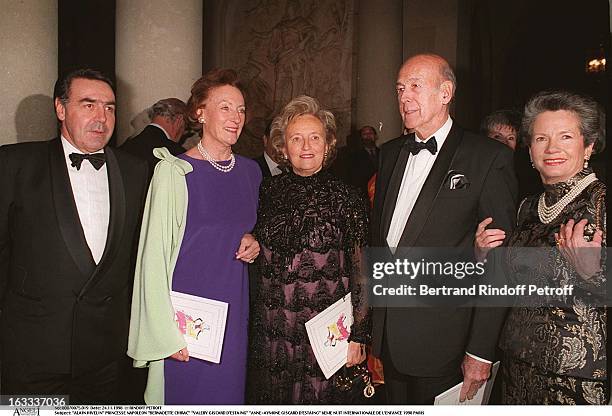 Alain Hivelin Princess Napoleon, Bernadette Chirac, Valery Giscard D'Estaing, Anne-Aymone Giscard D'Estaing at The Sixth Night Of Internationale De...