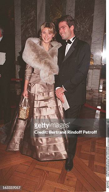 Alexandra Bronkers and husband at The Sixth Night Of Internationale De L' Enfance In Paris 1998.