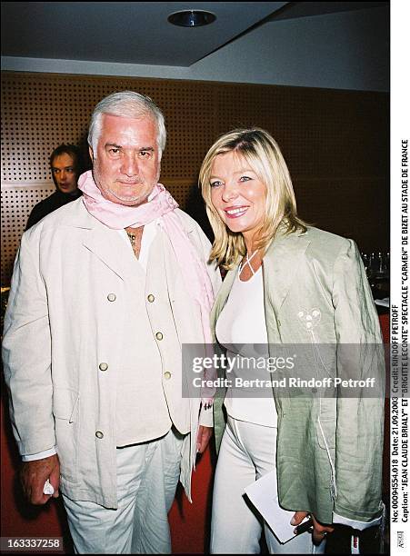 Jean Claude Brialy and "Brigitte Leconte" show "Carmen" by Bizet at the French stadium .