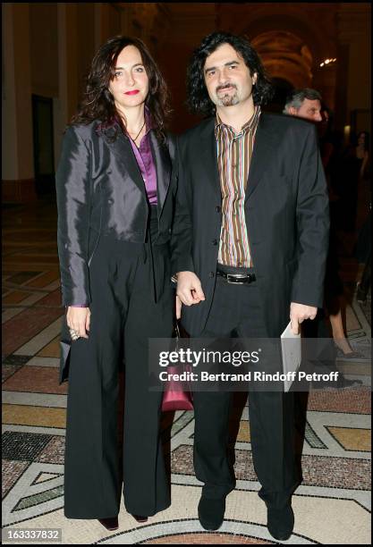 Nathalie Garcon and husband at The Scopus Award 2005 Gala Evening Held At The Petit Palais In Paris.