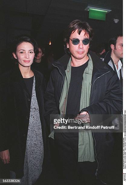 Jean-Michel Jarre and Odile Froment at theParis Film Premiere Of Pourquoi Pas Moi .