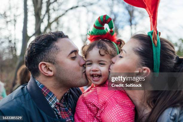 proud of our baby - chrismas stock pictures, royalty-free photos & images