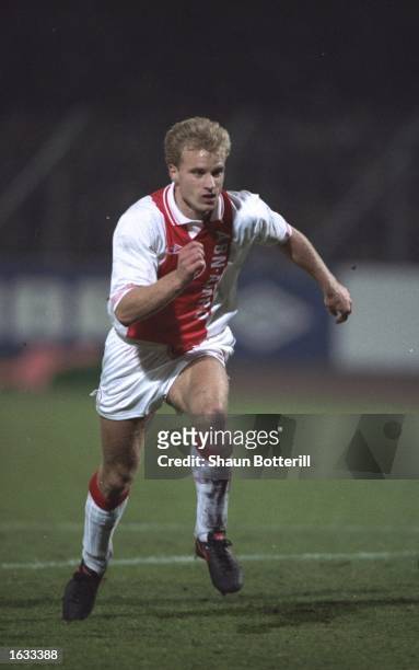 Dennis Bergkamp of Ajax in action during a match. \ Mandatory Credit: Shaun Botterill/Allsport