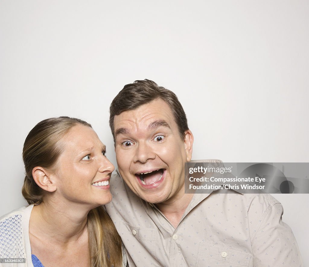 Portrait of laughing couple