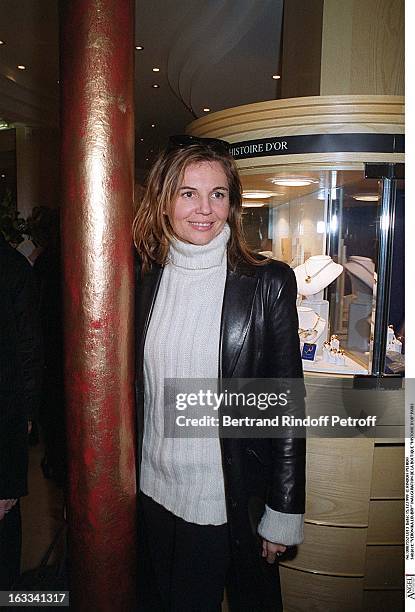 Veronika Loubry at theOpening Of The Boutique Histoire D'Or In Paris.