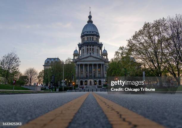 The Illinois State Capitol in Springfield on Tuesday, April 18, 2023.