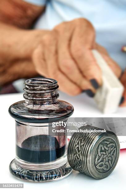 calligraphy - ink well stock pictures, royalty-free photos & images