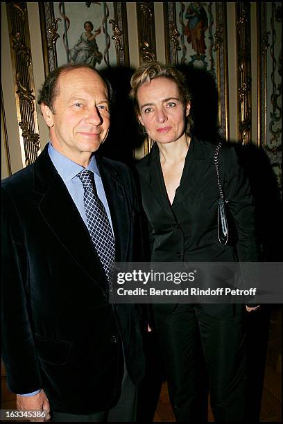 Anne Claire Taittinger and Jean Claude Meyer at the Gala Evening Lumieres D' Asie By Kenzo Takada For La Maison Baccarat In Paris.