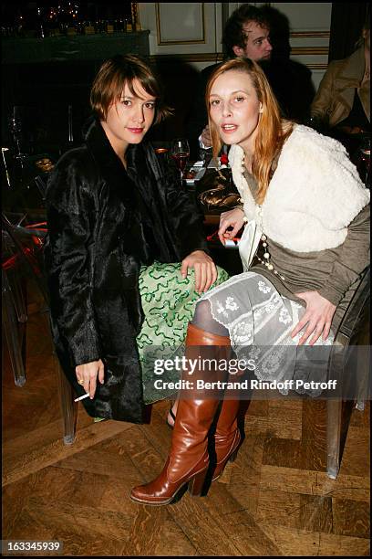 Florence Thomassin and Emma De Caunes at The Ruinart Pierre Herme Evening Celebration For Saint Valentin 2006.