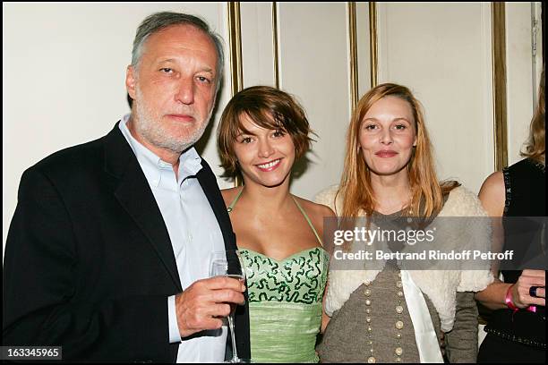 Francois Berleand, Florence Thomassin and Emma De Caunes at The Ruinart Pierre Herme Evening Celebration For Saint Valentin 2006.