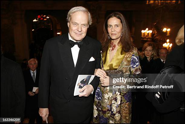 Baron David De Rothschild and wife Olympia at Gala Performance Of Don Giovanni at Opera Garnier In Paris In Aid Of L'Arop.
