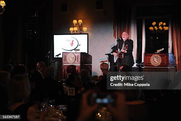 Dominic Chianese performs at the Table 4 Writers Foundation 1st Annual Awards Gala on March 7, 2013 in New York City.