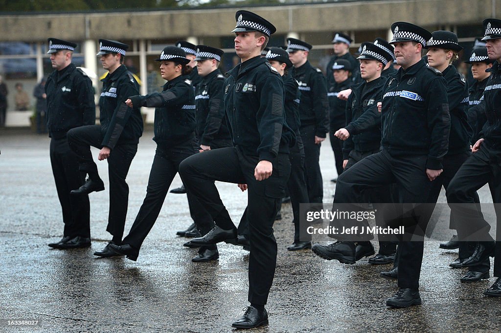 The Last Passing Out Parade For Scottish Police Officers Before The Eight Forces Merge