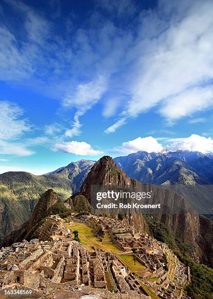 big sky machu picchu - machu pichu stock pictures, royalty-free photos & images