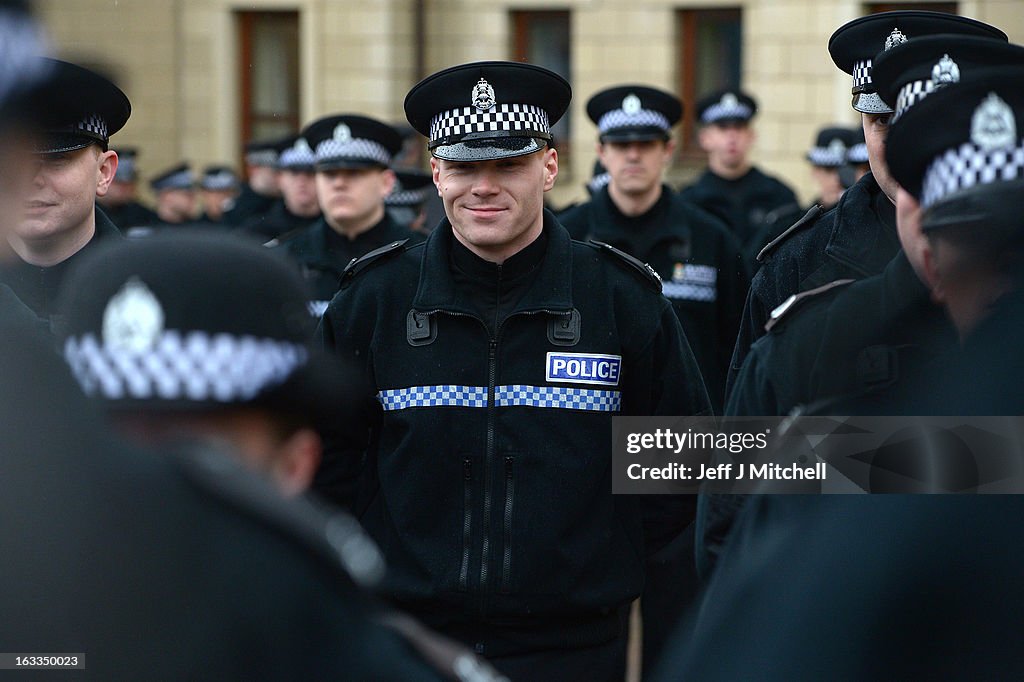 The Last Passing Out Parade For Scottish Police Officers Before The Eight Forces Merge