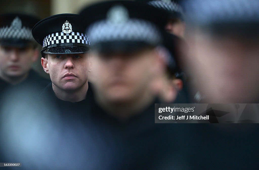 The Last Passing Out Parade For Scottish Police Officers Before The Eight Forces Merge