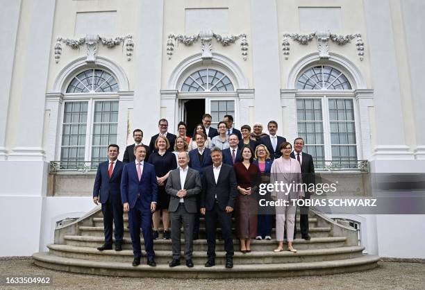 German Finance Minister Christian Lindner, German Chancellor Olaf Scholz, German Minister of Economics and Climate Protection Robert Habeck and other...