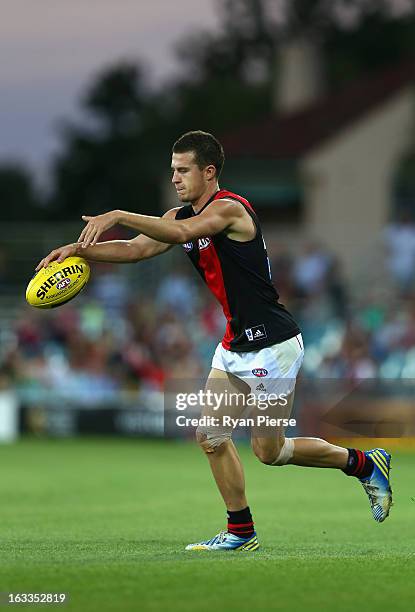 Jackson Merrett 107 Cup Rd 3 Essendon V Sydney Stock Photos, High-Res Pictures, and ...