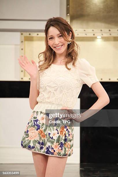 Lena Fujii attended a TV show on Thursday March 07, 2013 in Taipei, Taiwan, China.