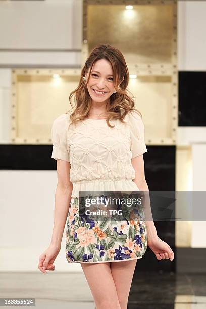 Lena Fujii attended a TV show on Thursday March 07, 2013 in Taipei, Taiwan, China.