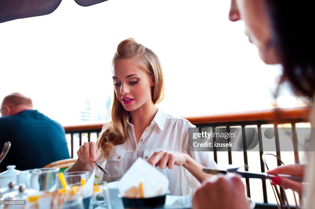 Lunch in a Restaurant