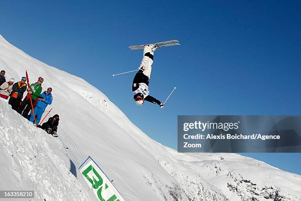 Mikael Kingsbury of Canada takes 2nd place during the FIS Freestyle Ski World Championship Men's and Women's Dual Moguls on March 08, 2013 in Voss,...