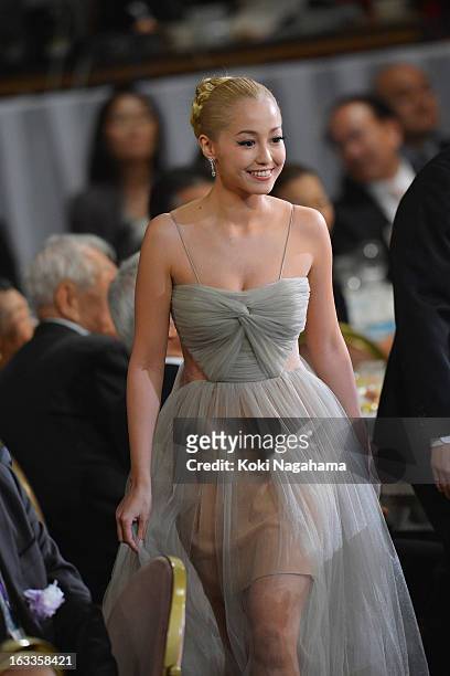 Actress Erika Sawajiri attends the 36th Japan Academy Prize Award Ceremony at Grand Prince Hotel Shin Takanawa on March 8, 2013 in Tokyo, Japan.